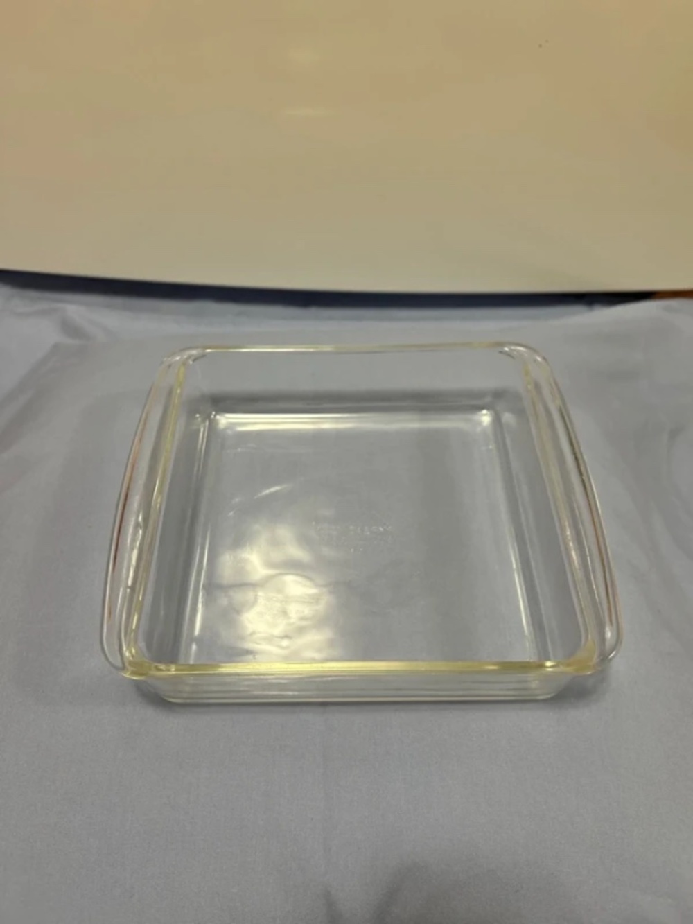 Vtg Pyrex 222 Clear Glass 2qt Square 8 x 8 Baking Dish Casserole Kitchen USA